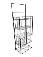 Collapsible Black Wire Display Rack - 5 Shelves UNIT #29877