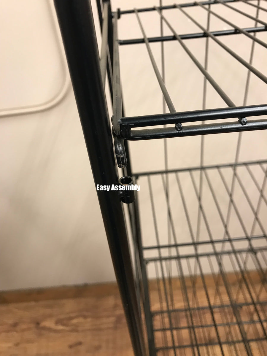 Collapsible Black Wire Display Rack - 5 Shelves UNIT #29877 – Holland ...